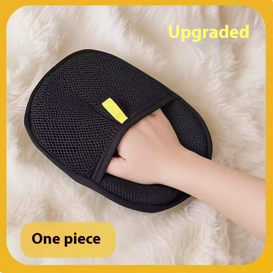 Pet Hair Remover Grooming Glove - Deshedding Mitt for Dogs, Cats & Rabbits