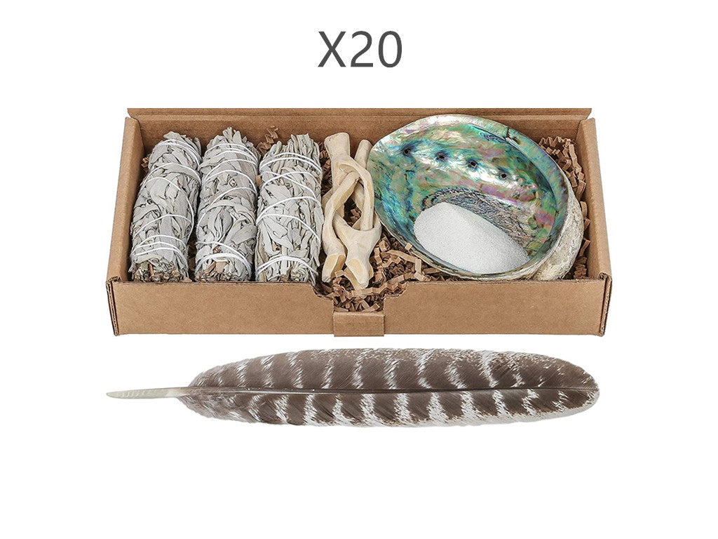 White Sage Smudge Bundle - Large Leaf Space Cleansing Sage Stick