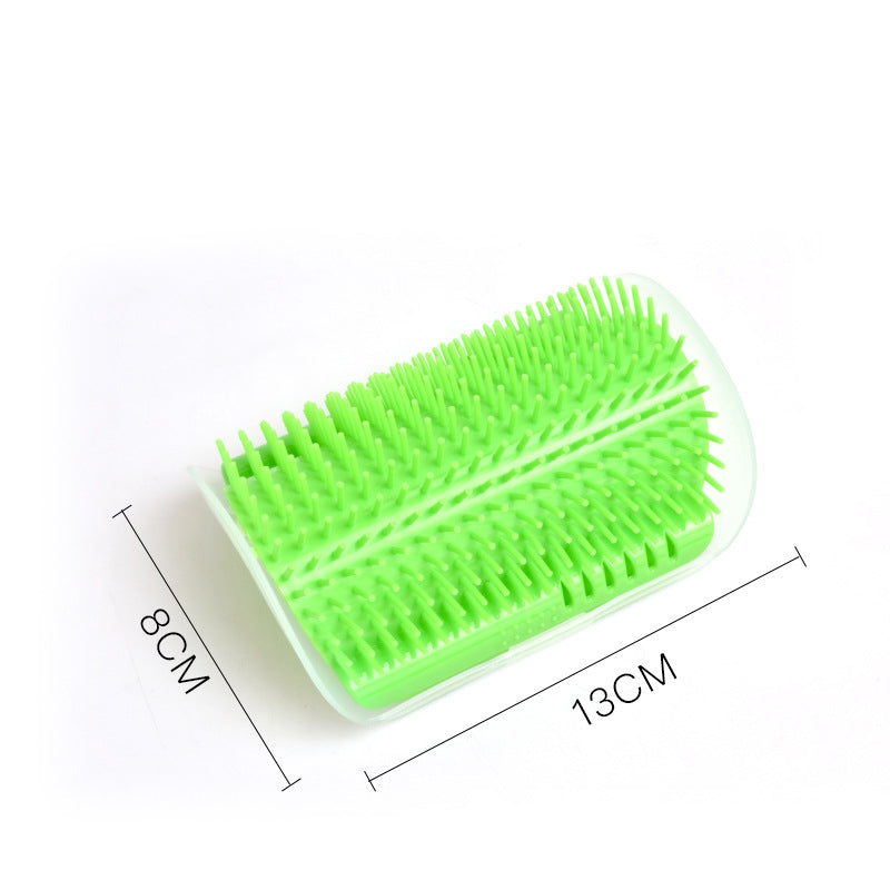Cat Self-Grooming Corner Brush - Wall-Mounted Massage Comb for Cats
