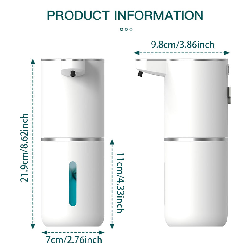 Automatic Touchless Foaming Soap Dispenser - Rechargeable Infrared Sensor Pump