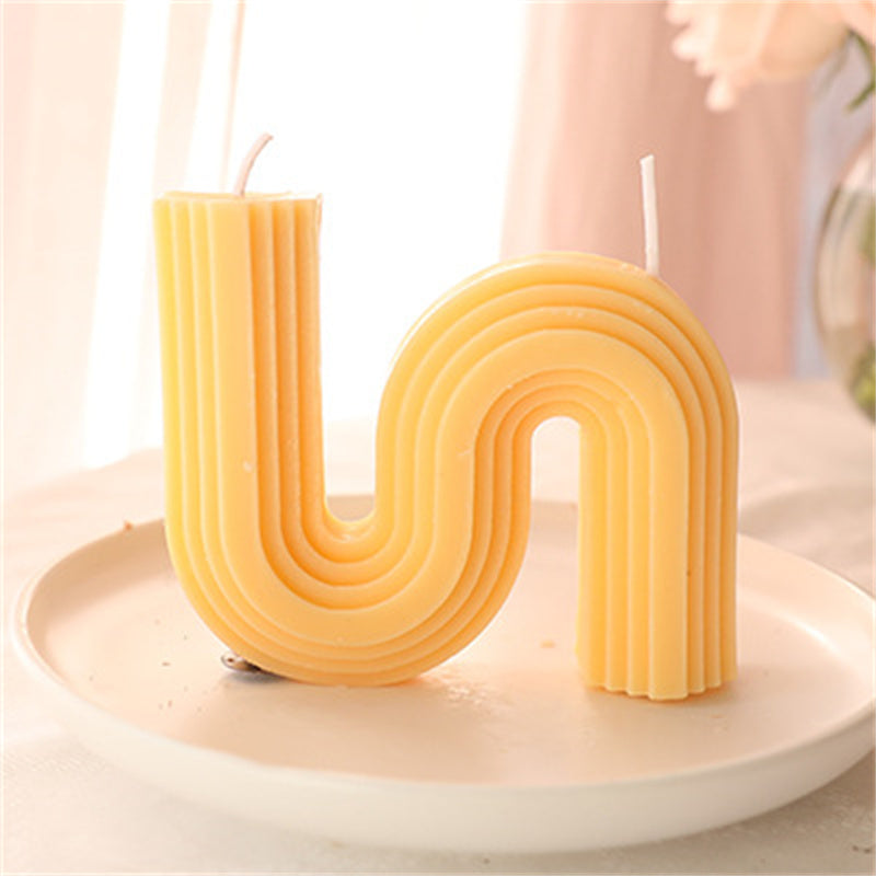 Geometric Handmade Aromatherapy Candle - Art Scented Candle