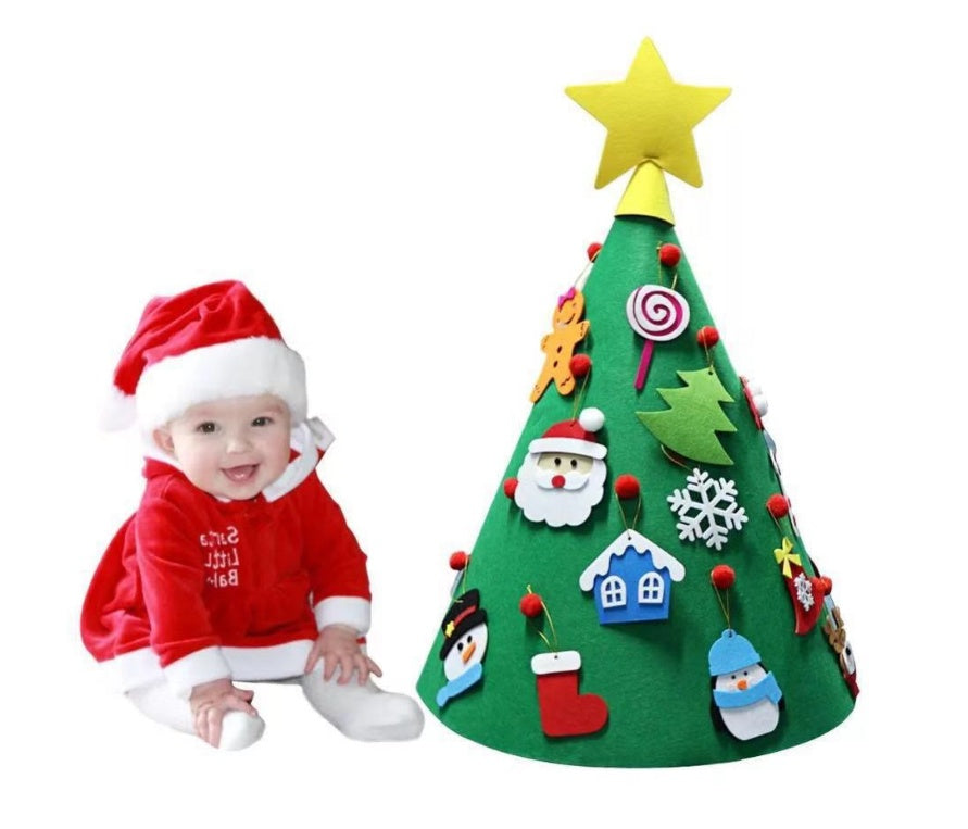 Christmas Felt Tree Three-dimensional Pendant Children's Puzzle