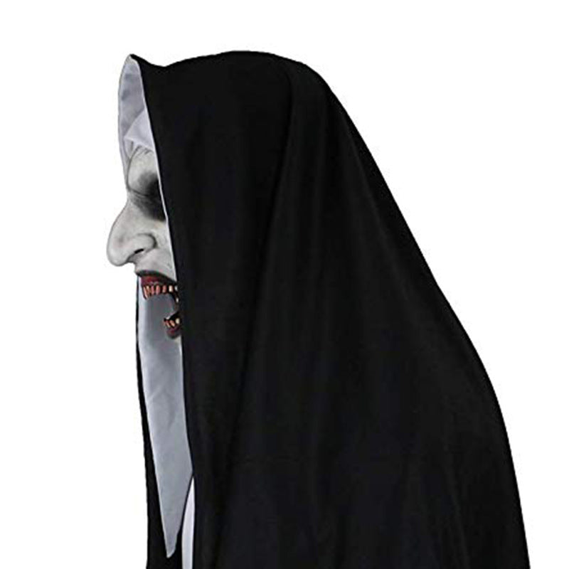 Glowing Horror Halloween Mask - Light-Up Thriller Headgear for Party & Cosplay