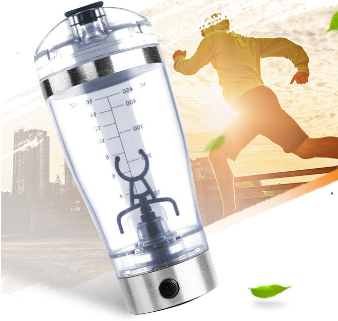 Electric Protein Shaker Bottle with Mixing Motor