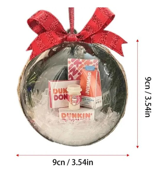 Christmas Tree Decoration Transparent Ball Hanging Scene Layout