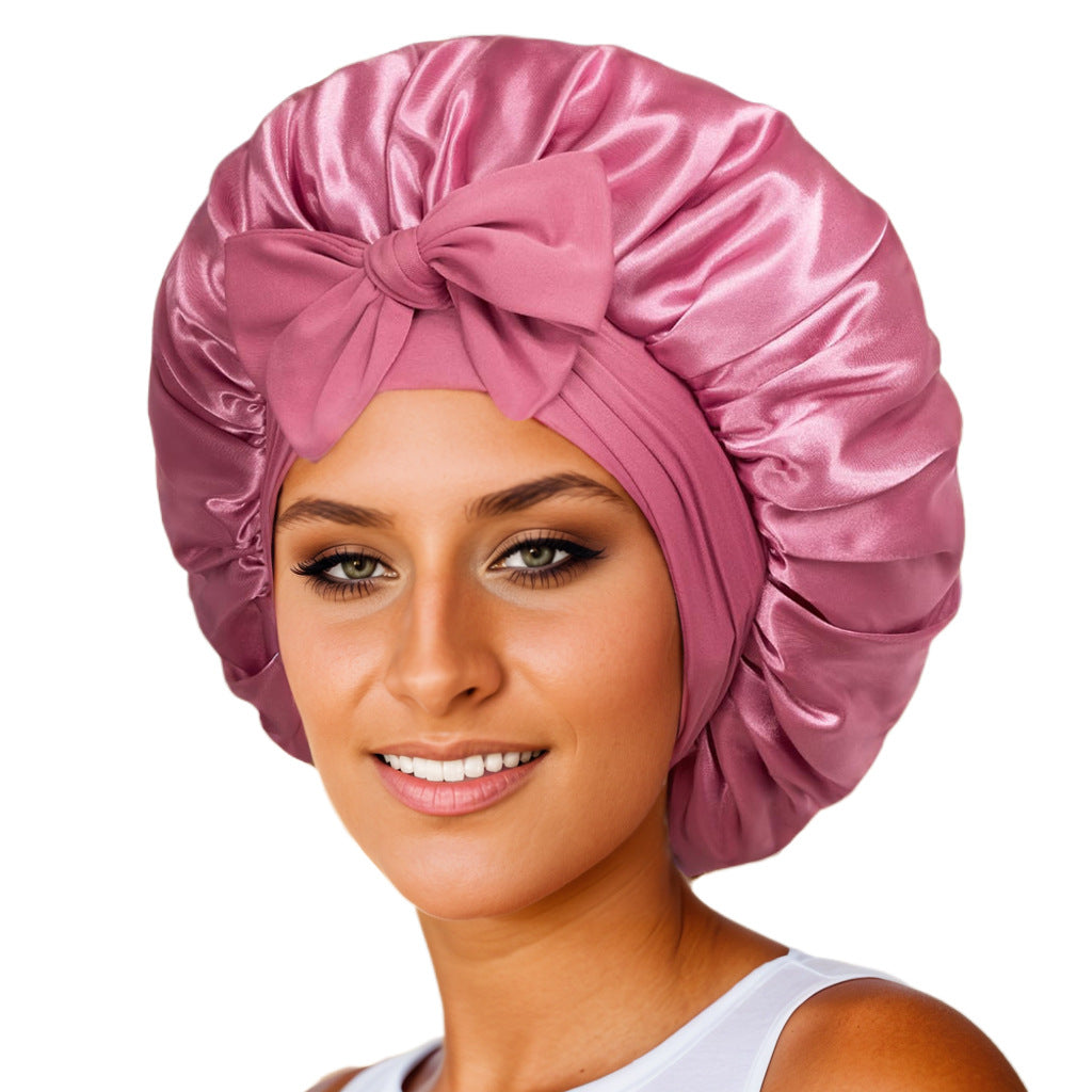 Satin Ribbon Round Hat Bow Imitation Silk Beauty and Hair Care