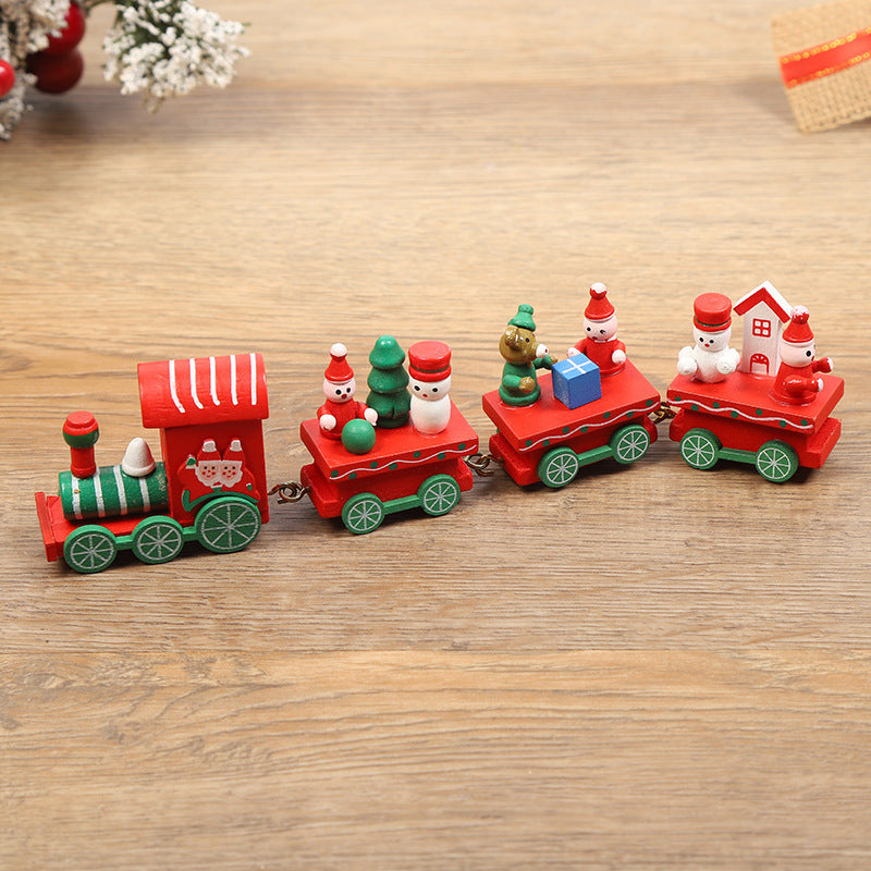 Christmas Decorations Wooden Trains Window Crafts | Xmas Holiday Decor