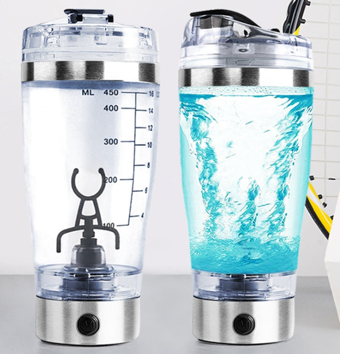 Electric Protein Shaker Bottle with Mixing Motor