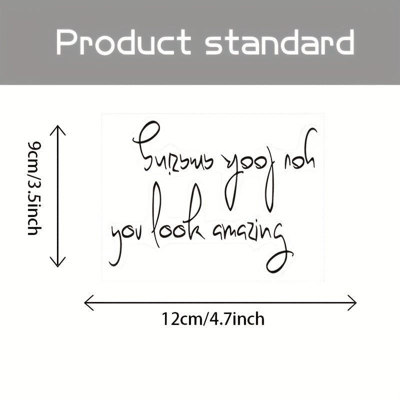 You Look Amazing Vinyl Wall Sticker - Mirror Quote Decal