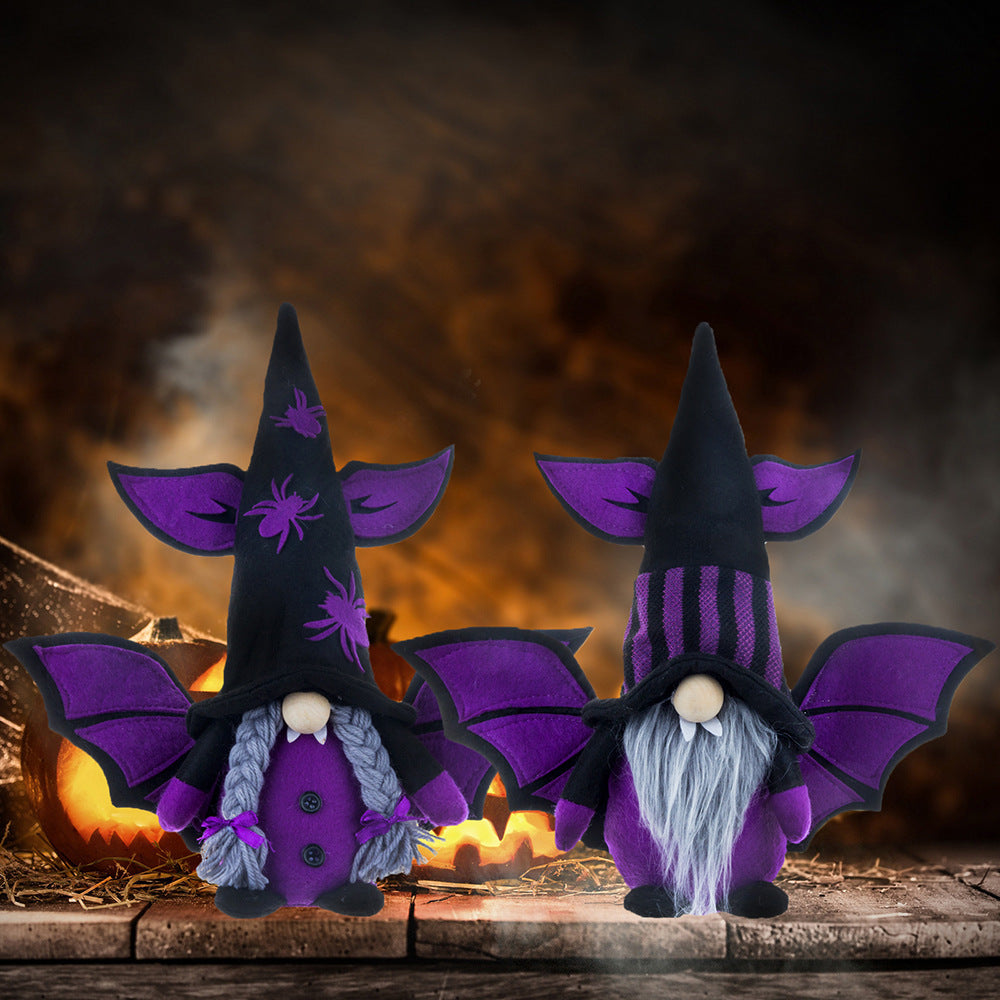 Christmas Halloween Decorations Bat Vampire Faceless Old Man