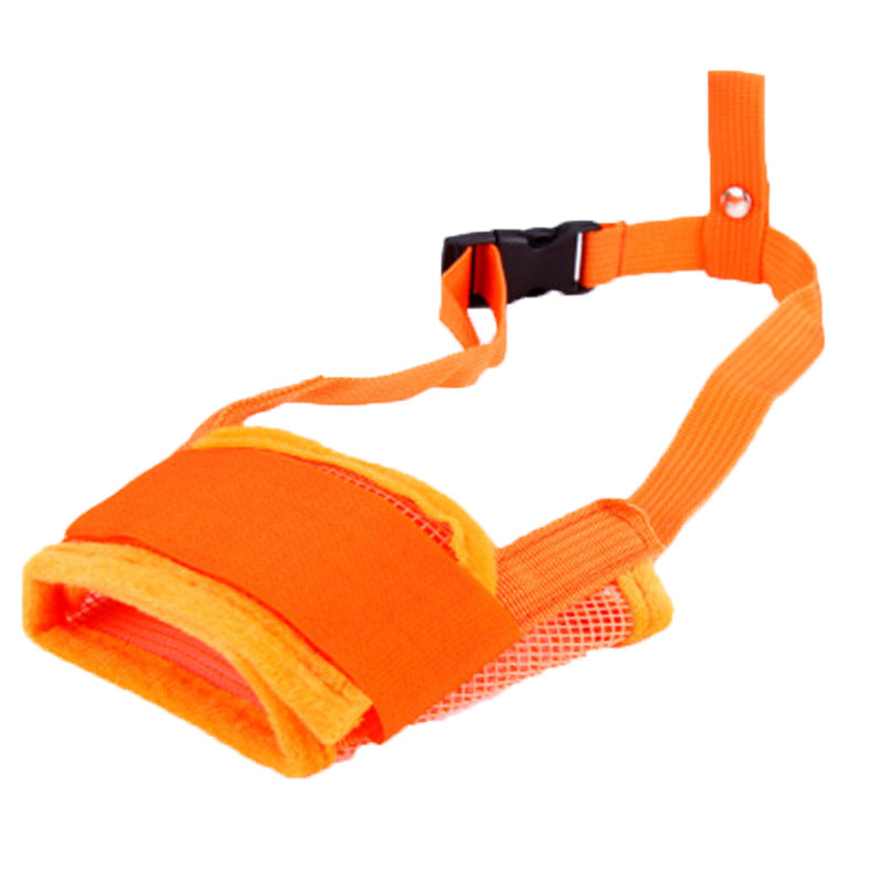 Adjustable Breathable Dog Muzzle - Soft Mesh Anti-Bite Mask with Velcro