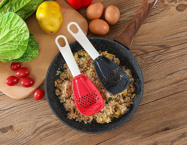 Multifunctional Slotted Spoon & Grinder - Kitchen Utensil