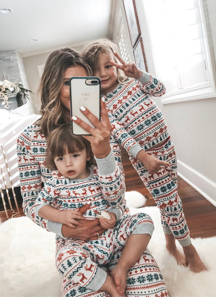 Christmas Pajamas Family Matching Year Father Mother Kids Baby Look