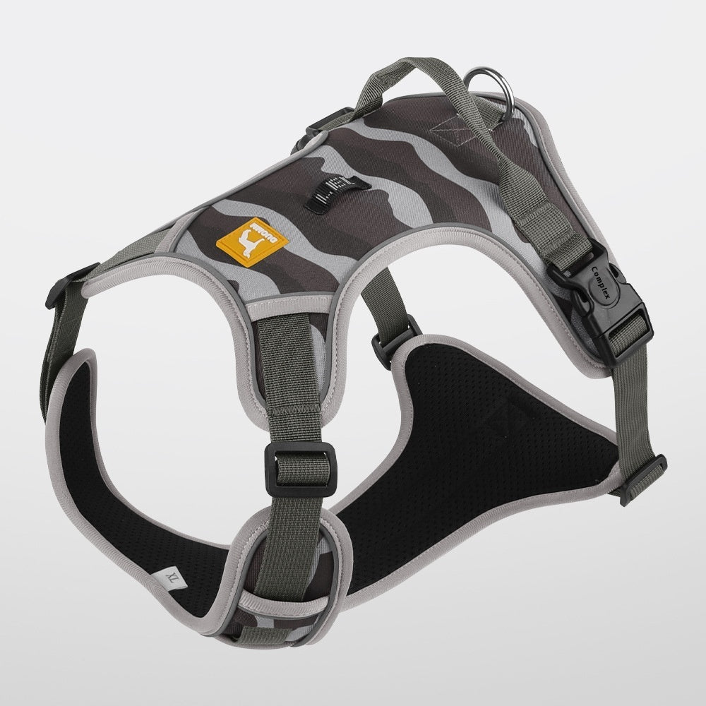 Reflective Dog Harness with Back Handle - Oxford Commuter Harness for Walks