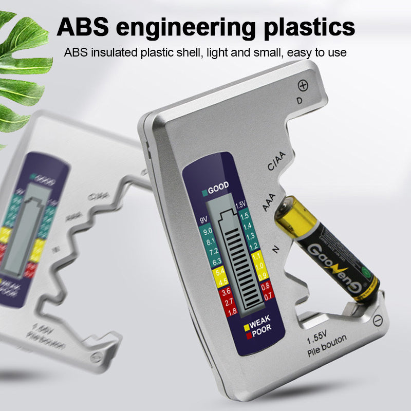 Universal Digital LCD Battery Tester - AA AAA 9V Checker