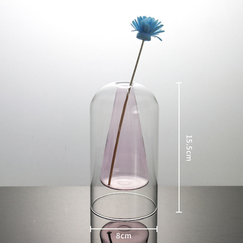 Modern Glass Vase - Home & Room Decor Flower Vase
