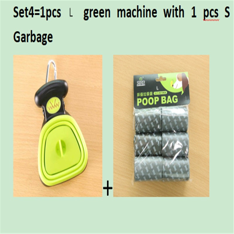 Foldable Travel Pooper Scooper - Portable Dog Poop Scoop with Degradable Bags