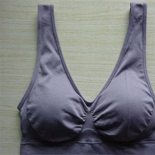 Women Yoga Tank Tops Sports Bra Workout Fitness Running Crop Top