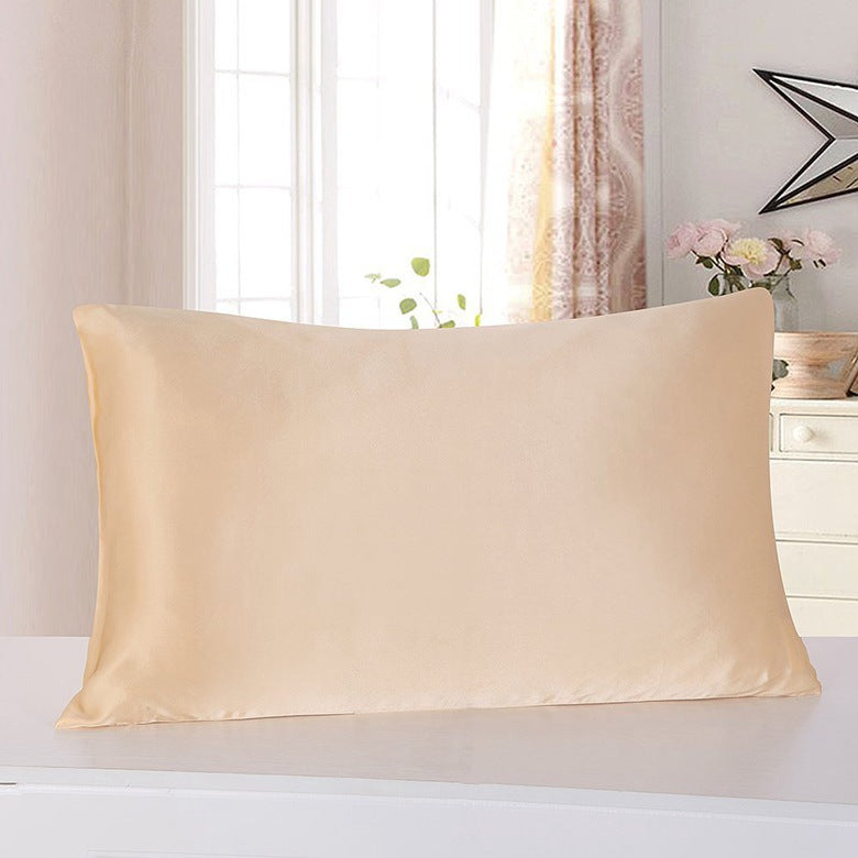 Solid Color Satin Pillowcase - Silky Hair & Skin Pillow Cover