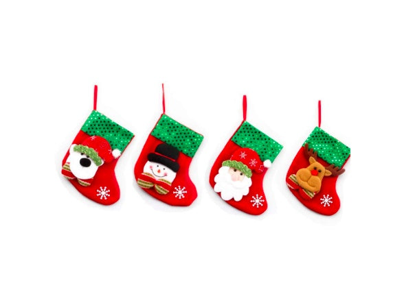 Christmas Decorations Santa Claus Socks Tree Pendant Gift Bag | Holiday Gift