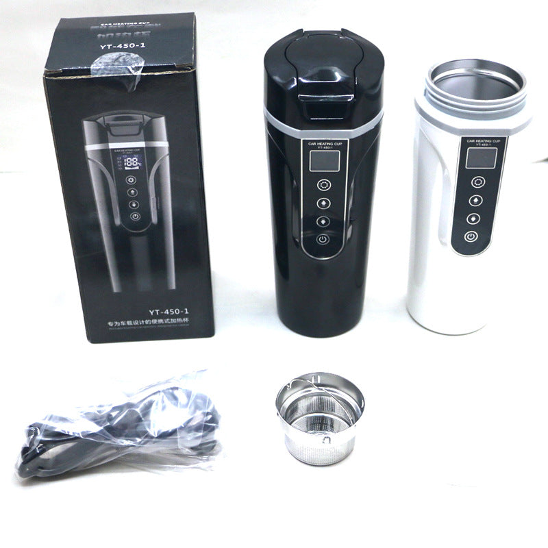 Portable Car Bottle Smart Touch Digital Display Insulated Cup Home
