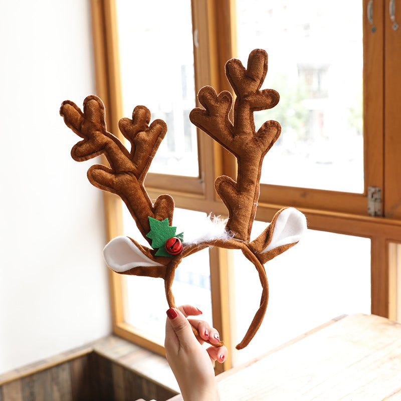Christmas Big Deer Horn Headband | Holiday Gift