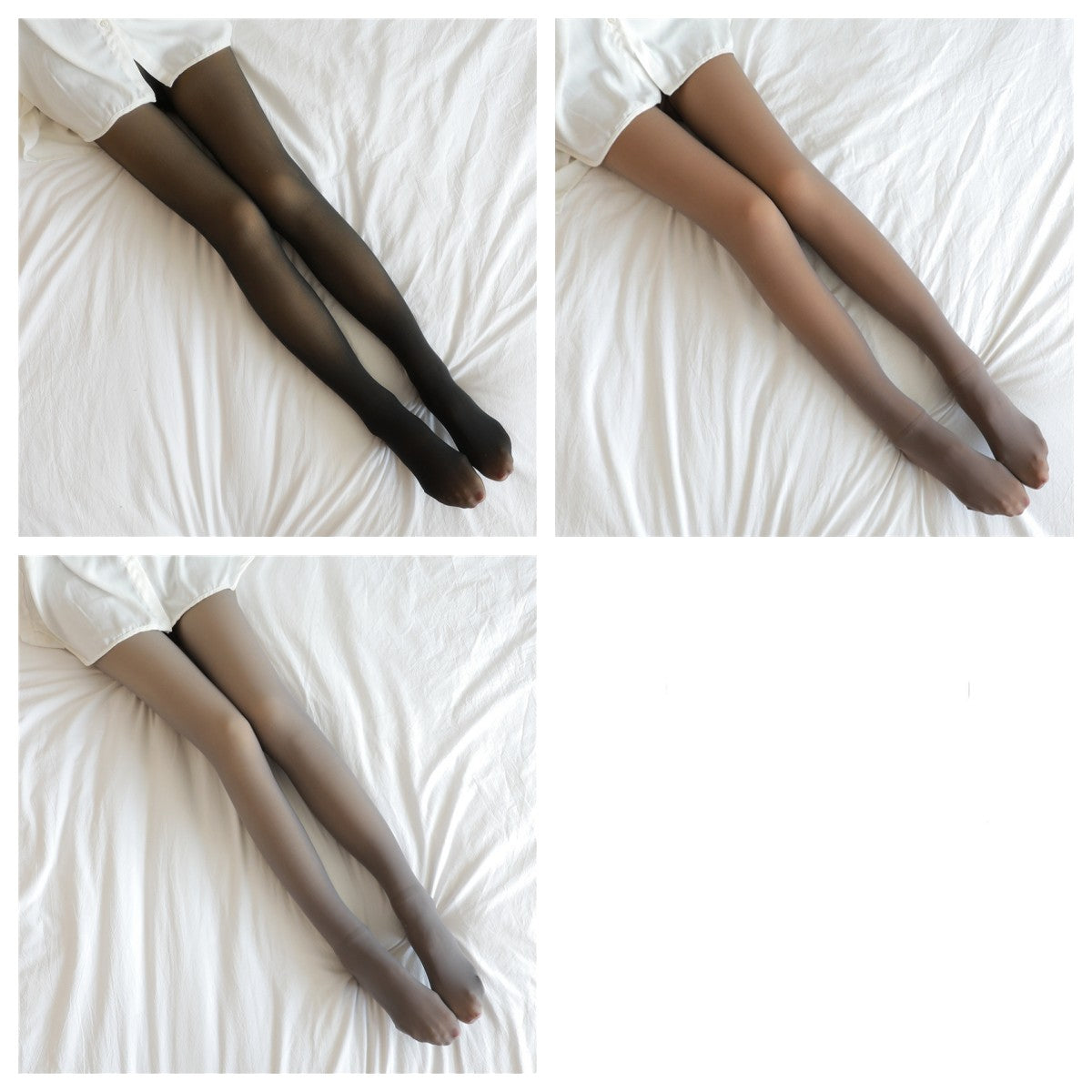 Fake Translucent Plus Size Leggings Fleece Lined Tights Fall