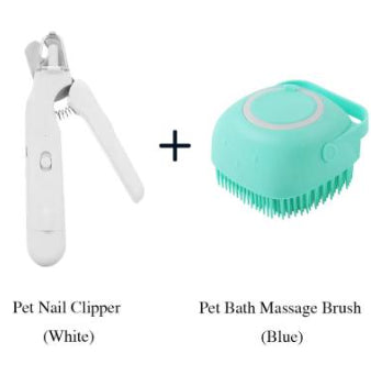 2-in-1 LED Pet Nail Clipper & Grinder - Safe Dog and Cat Nail Trimmer