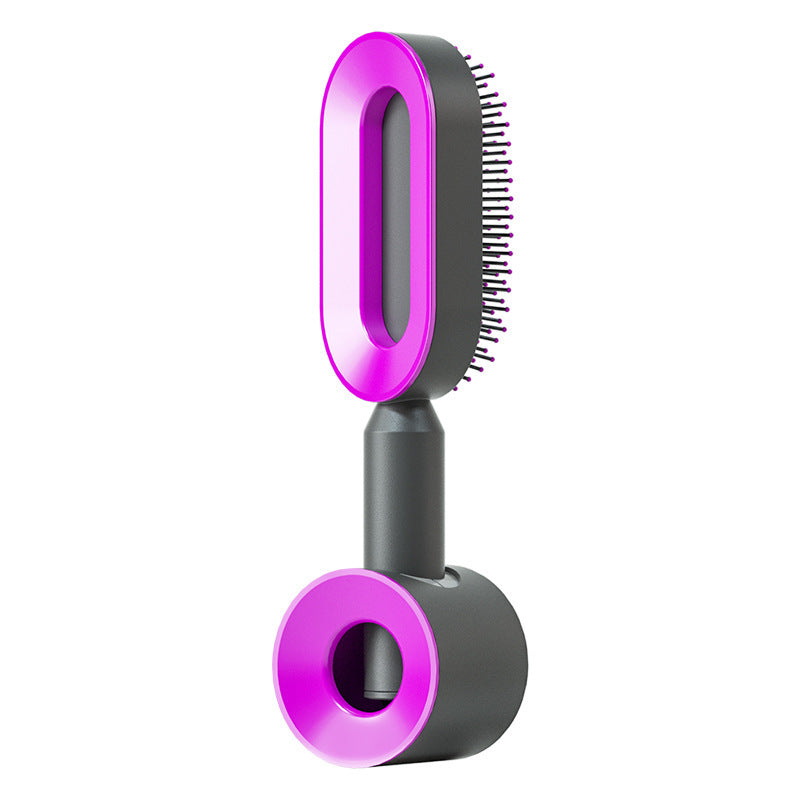 Self Cleaning Hair Brush for Women One-Key Loss Airbag Massage Scalp