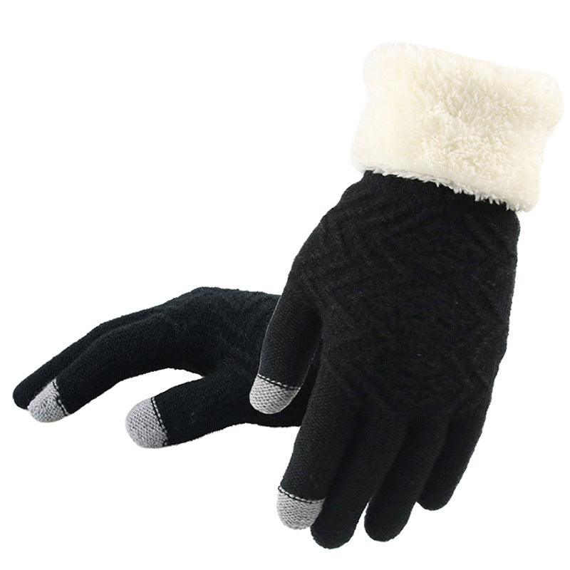 Winter Knitted Gloves – Women's Accessory