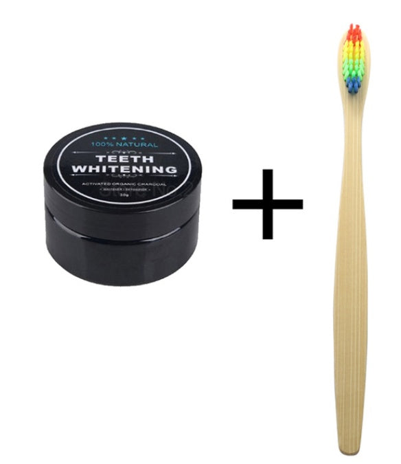 Charcoal Teeth Whitening Powder Activated Coconut Oral Hygiene