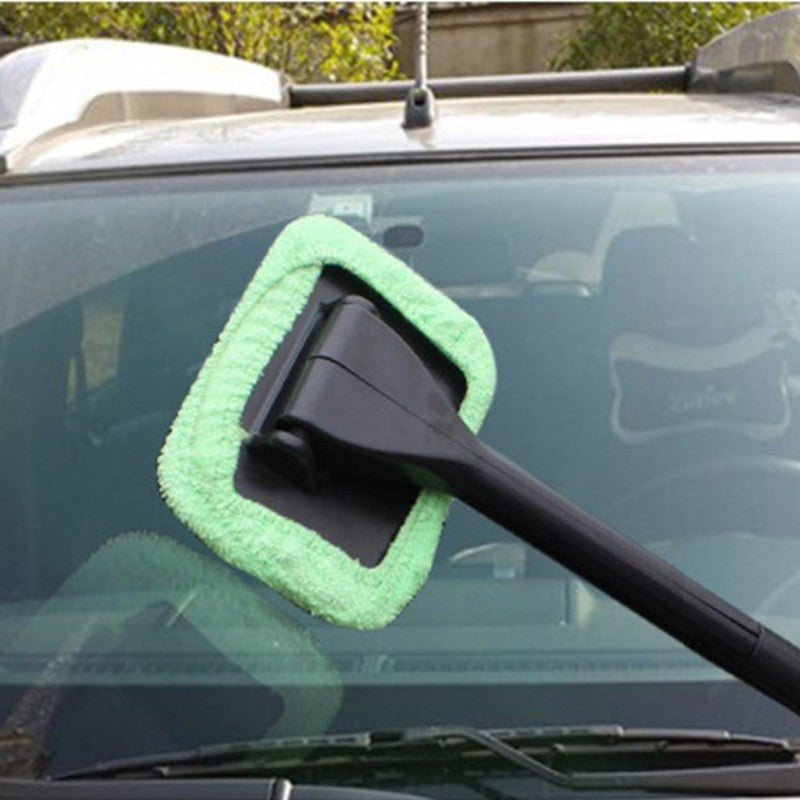 Car Window Windshield Wiper Microfiber Cloth Auto Cleaner Long Handle