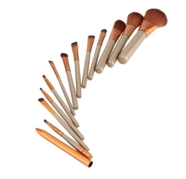 12 Makeup Brush Sets Iron Box Tools