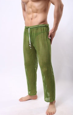 Men’s Sexy Mesh Trousers - Sheer Lounge Pants