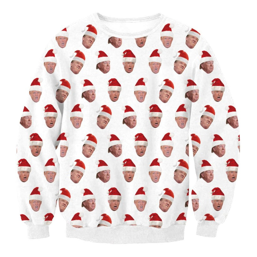 UGLY Christmas Sweater Vacation Santa Elf Funny Women's Men Sweaters