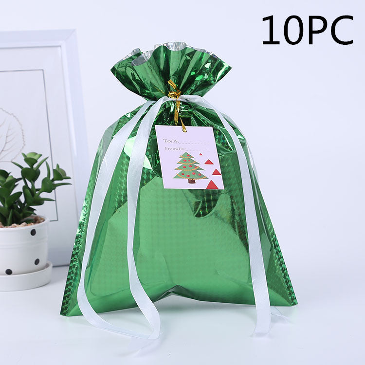 Christmas Gift Wrapping Bag Drawstring Decoration | Xmas Holiday Decor