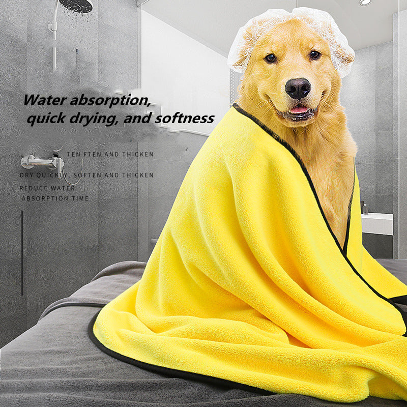 Microfiber Dog Drying Towel - Super Absorbent Quick-Dry Pet Bath Towel