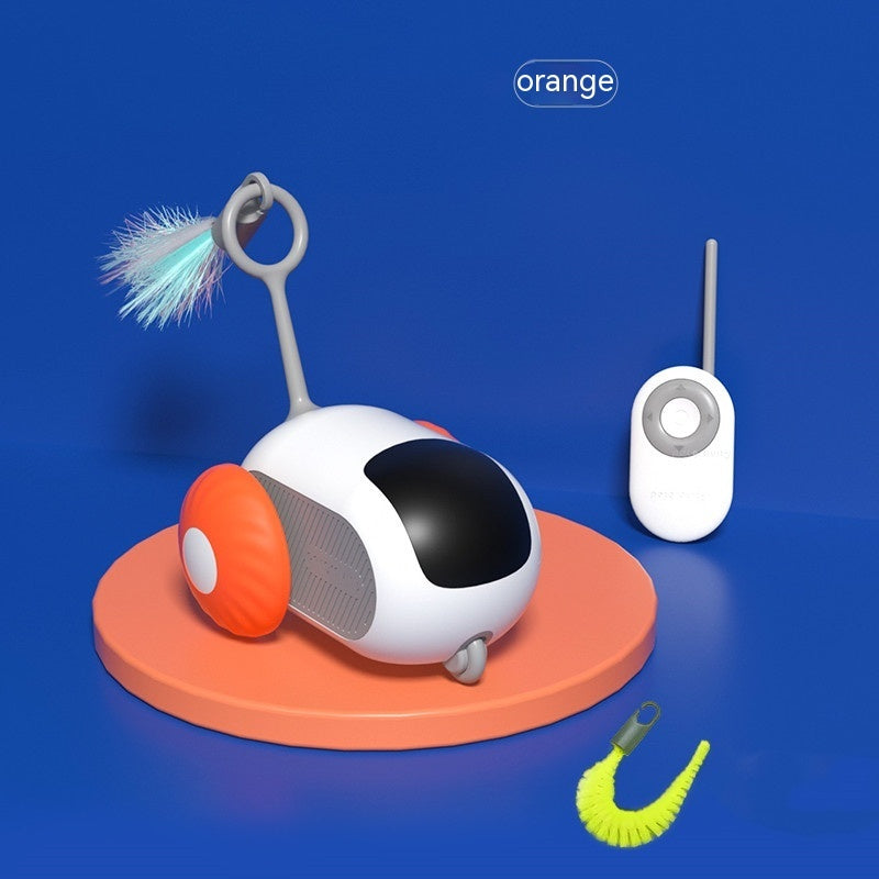 Remote Control Cat Car Toy - USB Rechargeable Interactive Chasing Toy for Cats