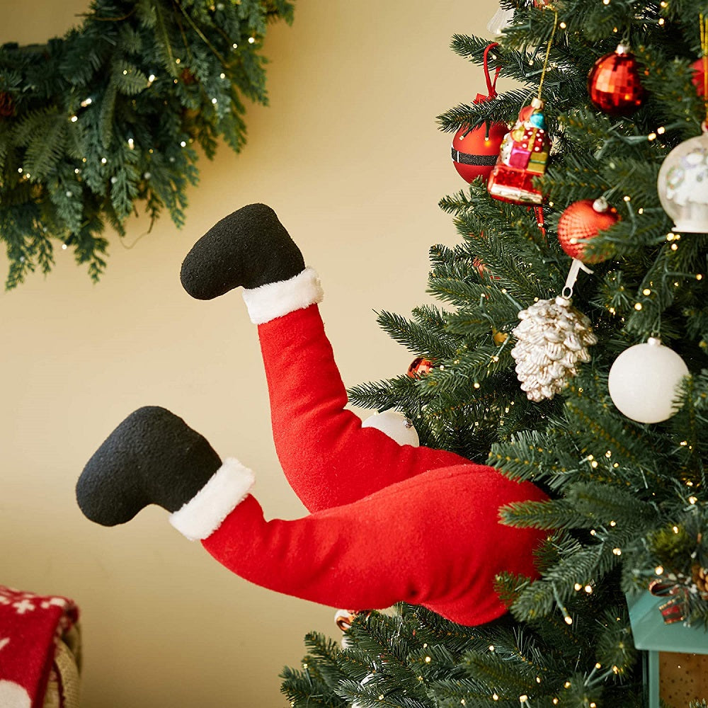 Christmas Garden Decoration Elf Legs Day | Xmas Holiday Decor