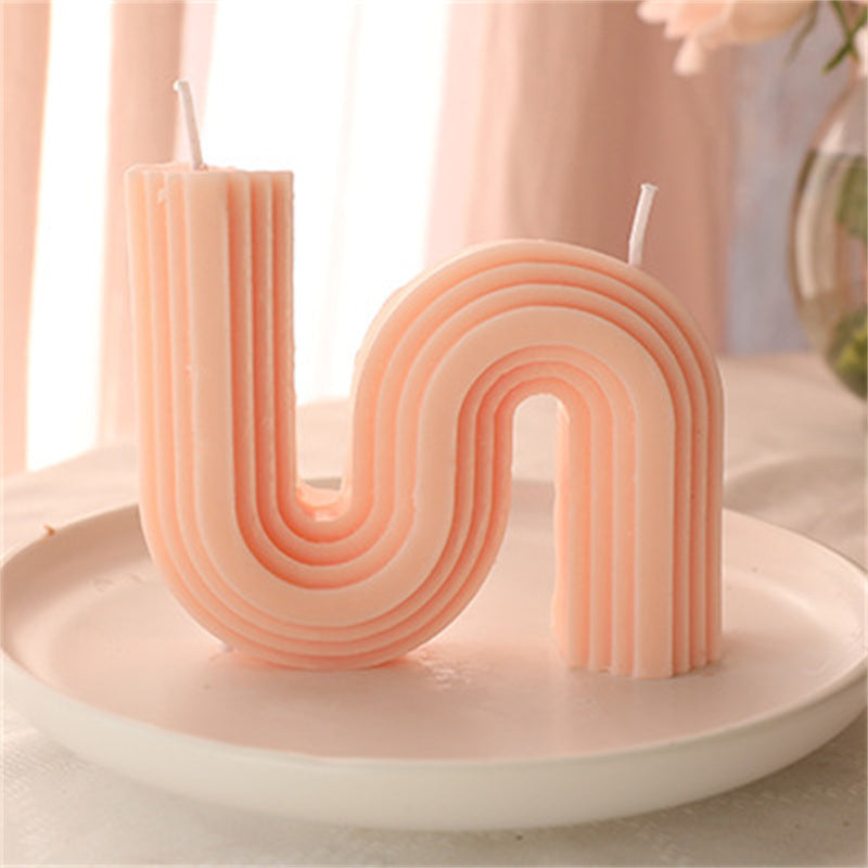 Geometric Handmade Aromatherapy Candle - Art Scented Candle