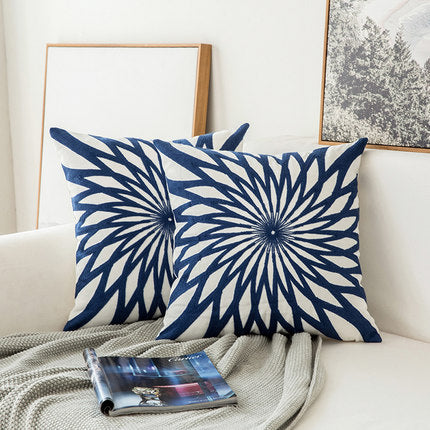 Classical Embroidered Pillow Cover - Decorative Cushion Case