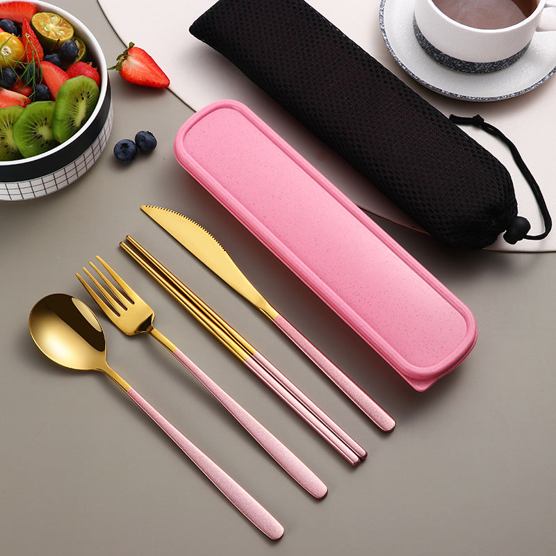 304 Dinnerware Set Flatware Kitchen Accessories Camping Travel Sets