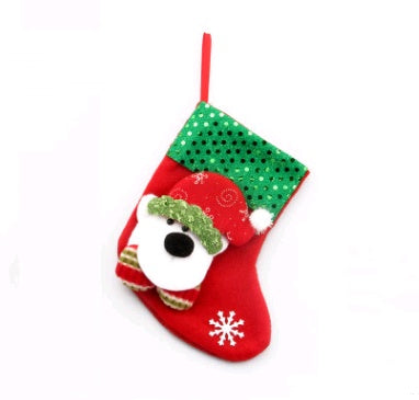 Christmas Decorations Santa Claus Socks Tree Pendant Gift Bag | Holiday Gift