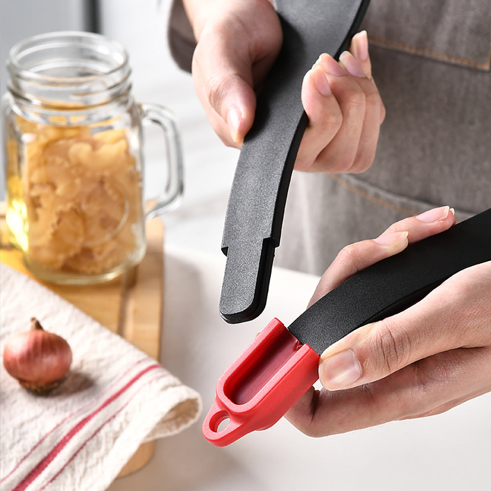 3-in-1 Silicone Frying Spatula Clip - Food Tongs