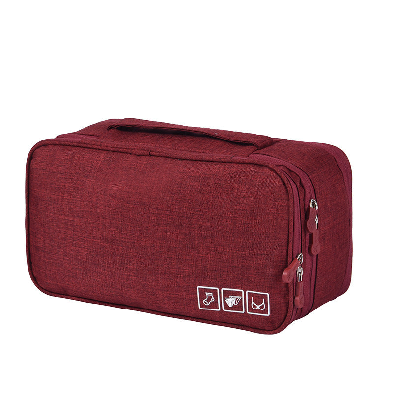 3-Layer Travel Makeup Bag - Multi-Function Cosmetic Organizer Case