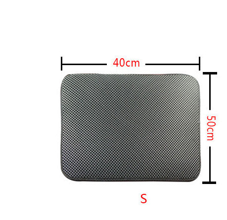 Double Layer Cat Litter Mat - Waterproof Litter Trapping Mat, Easy to Clean