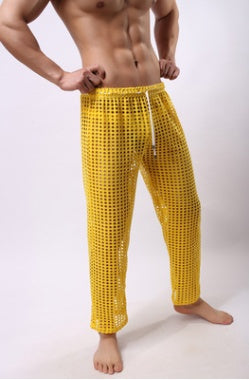 Men’s Sexy Mesh Trousers - Sheer Lounge Pants