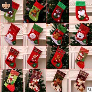 Christmas Decorations Santa Claus Socks Tree Pendant Gift Bag | Holiday Gift