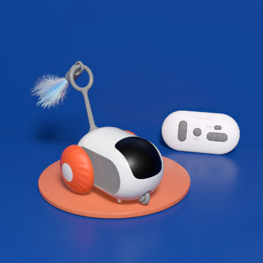 Remote Control Cat Car Toy - USB Rechargeable Interactive Chasing Toy for Cats