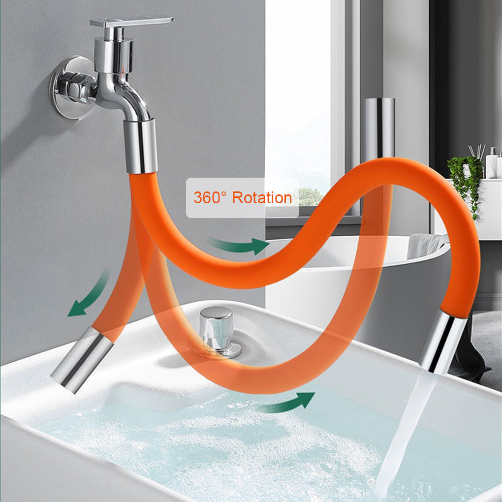 360° Rotating Faucet Extender - Adjustable Bathroom & Kitchen Tap Aerator